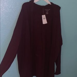 AMERICAN EAGLE Maroon Cardigan NEVER WORN
